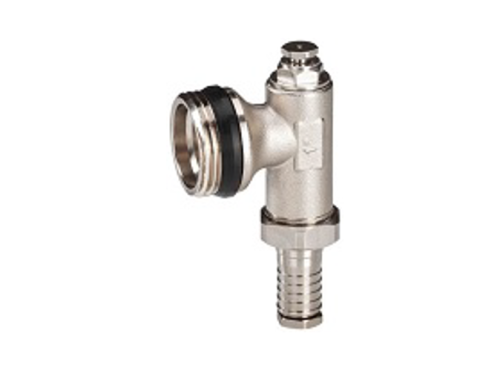 GRUPURI POMPARE - Teu de capat KANN 1" pentru distribuitoare + robinet de golire cu portfurtun + aerisitor manual 3/8"