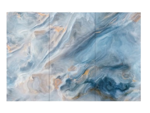 PANOURI DECORATIVE PREMIUM - VAN GOGH A + B + C Panou decorativ din bambus desen continuu 3 panouri 2800*8*1200MM