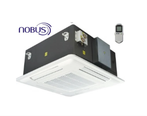 CLIMATIZARE - Ventiloconvector tip caseta de tavan in 2 tevi Nobus KFA model 50S include panou si telecomanda cu infrarosu