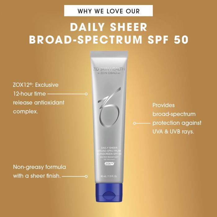 ZO SKIN HEALTH Daily Sheer Broad Spectrum 45ml - Crema de protectie solara non-grasa cu uscare rapida SPF 50 [4]