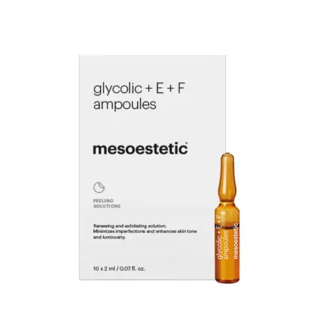 Ten normal - Mesoestetic Fiole cu Acid Glicolic 10% si Vitamina E+F Efect Exfoliant cutie 10 fiole