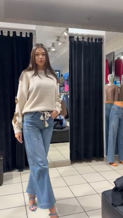 Blugi damă largi cu talie înaltă [2]