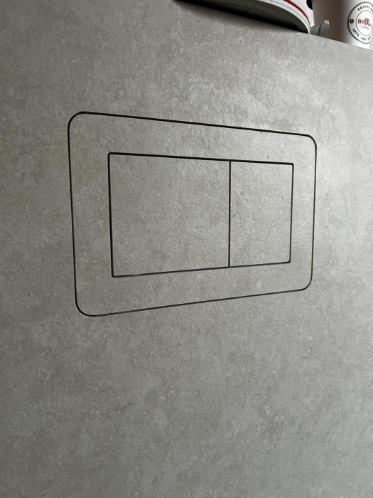 Buton ascuns de spalare Villeroy and Boch, cu magnet pentru instalare iclusiv sablon pentru decupaj 3 in 1 [3]