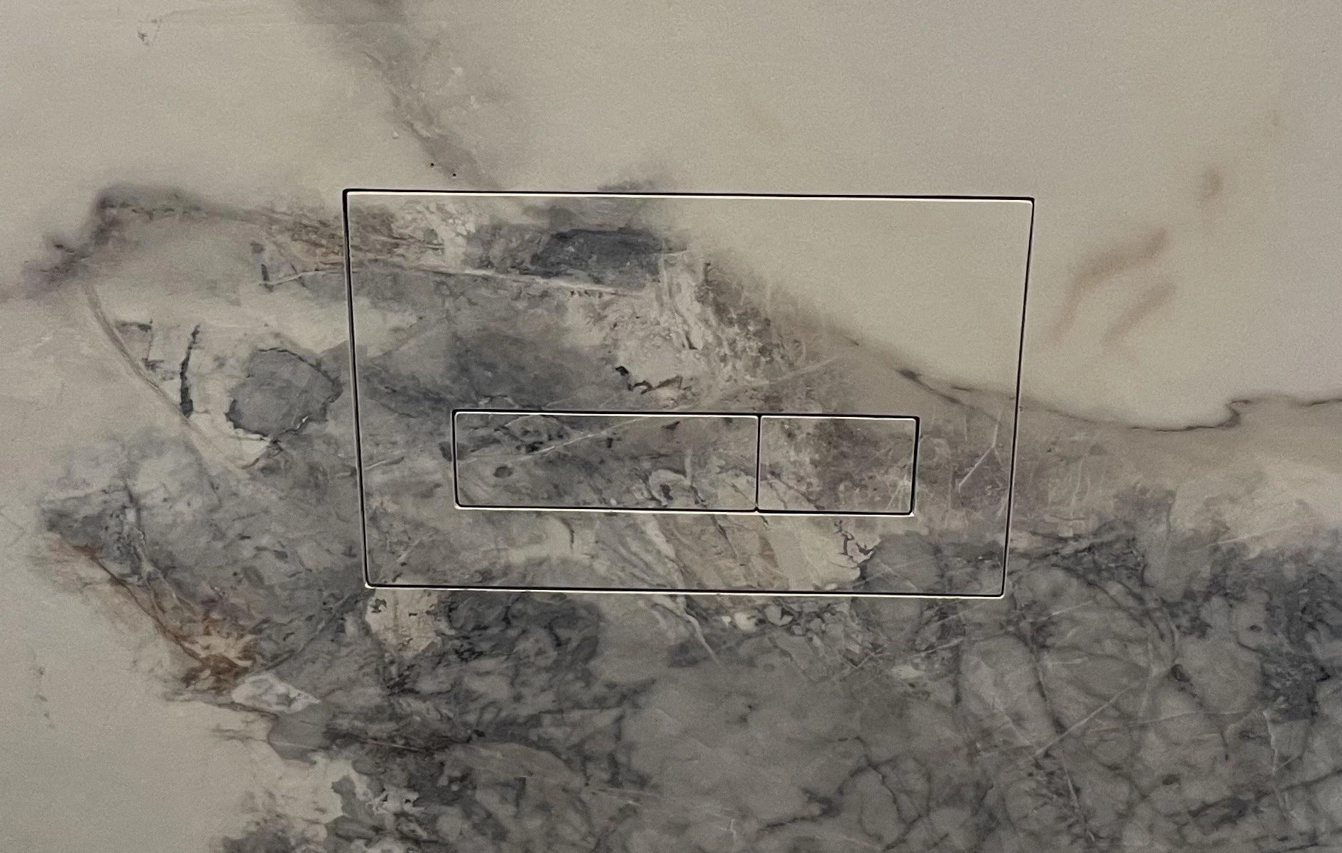 Clapeta de actionare  faiantabila WC, Tece, buton de spălare cu magnet, include șablon pentru decupaj 3 în 1 [4]