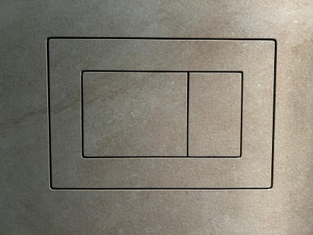 Clapeta de actionare faiantabila  WC Geberit Sigma, margine rotunjită, șablon 3 în 1 pentru decupajul butonului. [2]