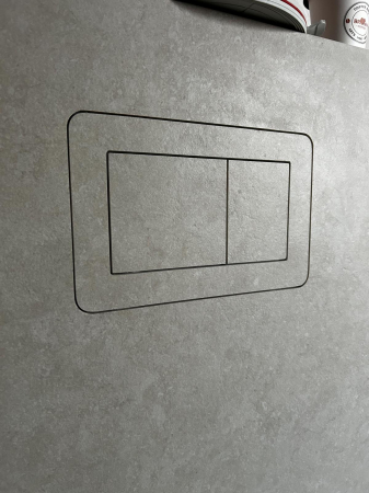 Buton ascuns de spalare Villeroy and Boch, cu magnet pentru instalare iclusiv sablon pentru decupaj 3 in 1 [2]