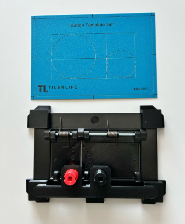 Buton ascuns de spalare Villeroy and Boch, cu magnet pentru instalare iclusiv sablon pentru decupaj 3 in 1 [1]