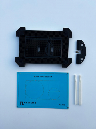 Clapeta de actionare faiantabila Geberit Sigma, buton de spalare cu magnet, include șablon pentru decupaj 3 în 1 [1]