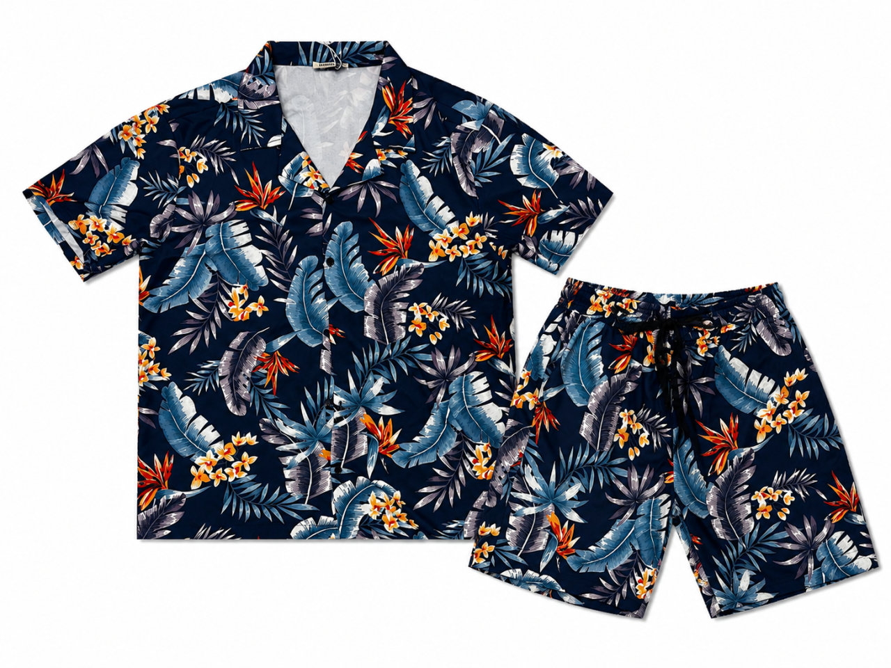 Compleu bărbătesc Tropical Laguna cu cămașă și pantaloni scurți [2]