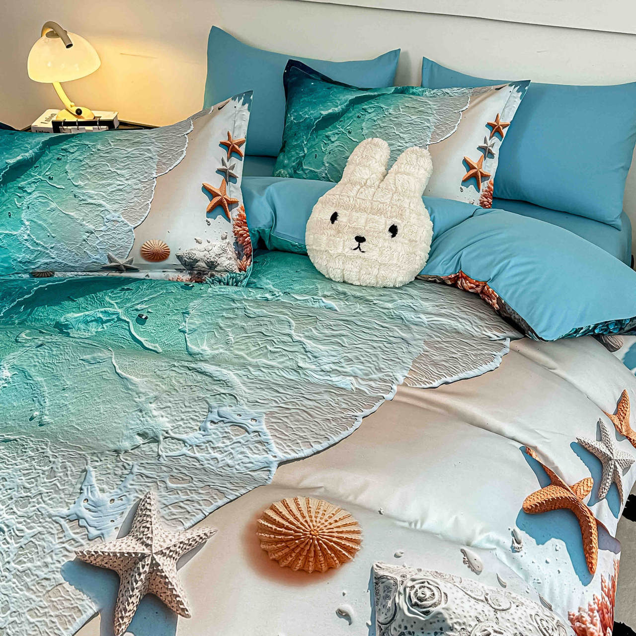 Lenjerie de pat 5D 6 piese Seashells 180x200 cm [2]