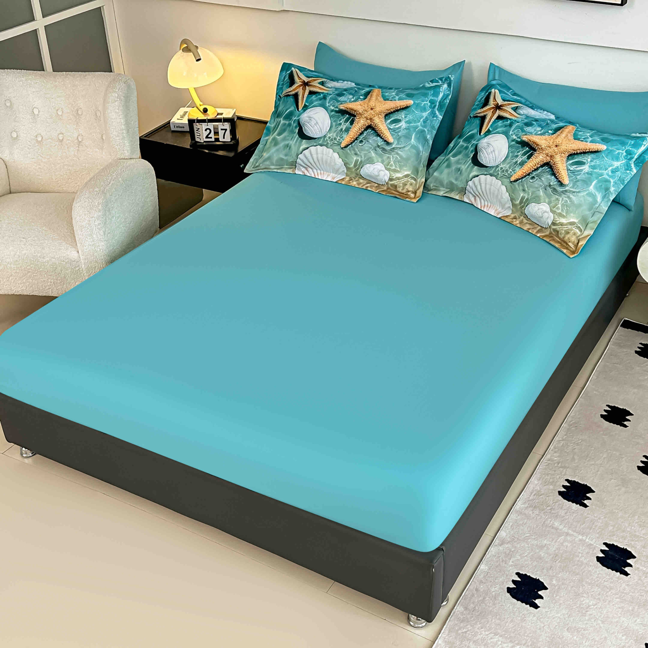 Lenjerie de pat 5D 6 piese Aqua Marine 180x200 cm [3]