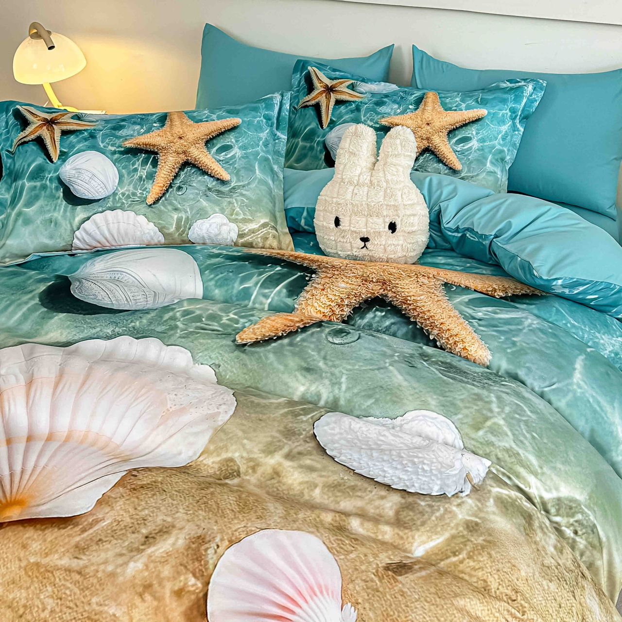 Lenjerie de pat 5D 6 piese Aqua Marine 180x200 cm [2]