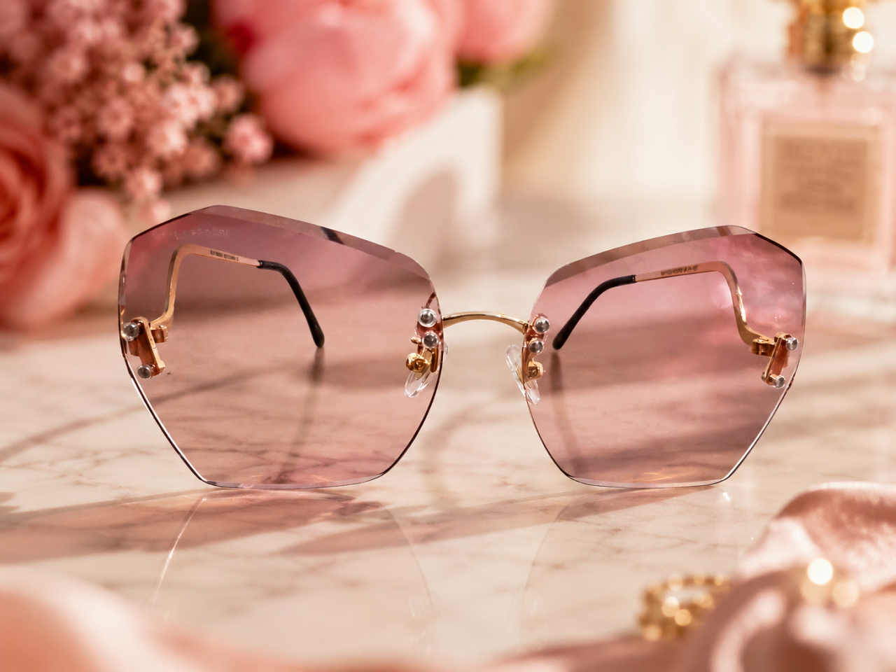 Ochelari de Soare Damă Elegance Rose Gold [2]