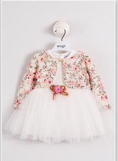 Rochie tutu fete cu jachetă florală, 9-18 luni [2]