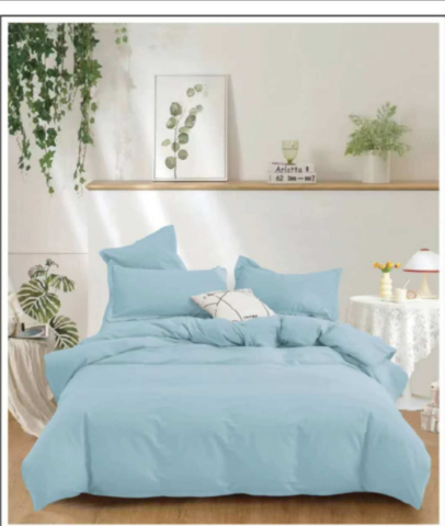 Tilo Home - Lenjerie de pat finet 6 piese Albastru Deschis 220x230 cm