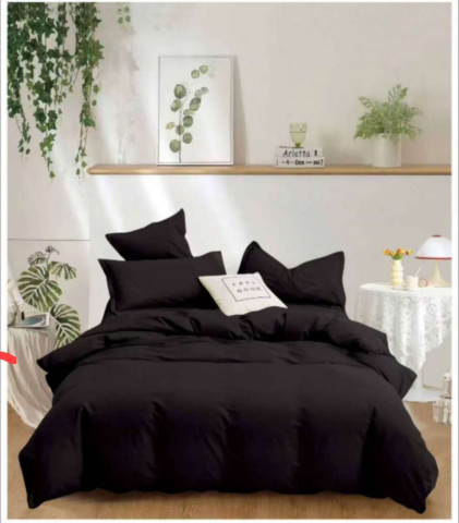 Tilo Home - Lenjerie de pat finet 6 piese Negru 220x230 cm
