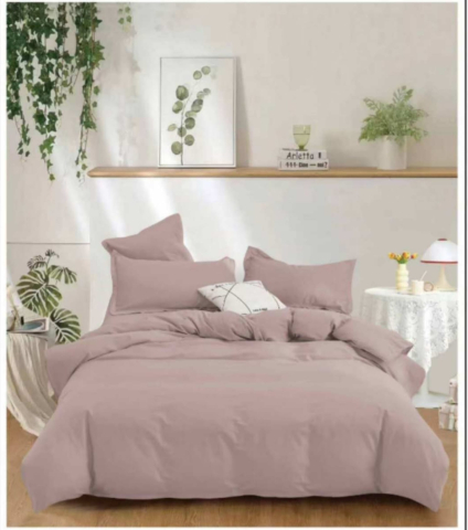 Tilo Home - Lenjerie de pat finet 6 piese Roz Prafuit 220x230 cm