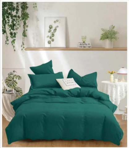 Tilo Home - Lenjerie de pat finet 6 piese Verde Smarald 220x230 cm