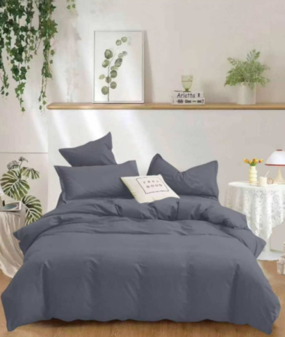 Tilo Home - Lenjerie de pat finet 6 piese Albastru Petrol 220x230 cm