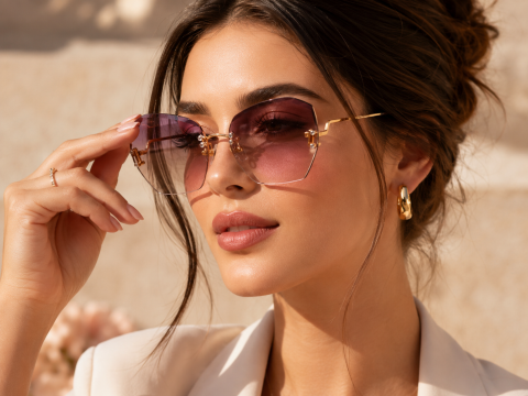 Women Lifestyle - Ochelari de Soare Damă Elegance Rose Gold