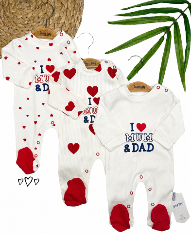 Fete - Salopeta bebe I Love Mum & Dad