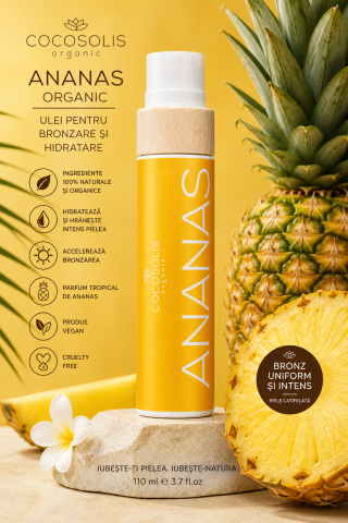Uleiuri - Cocosolis Ananas Organic – Ulei pentru bronzare și hidratare naturală