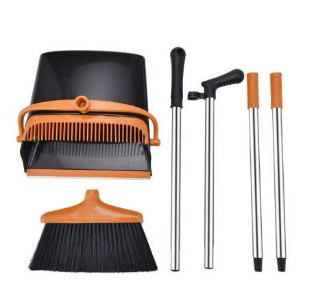 Set de Curățenie: Mătură & Făraș cu Coadă – Design Modern și Depozitare Verticală [6]