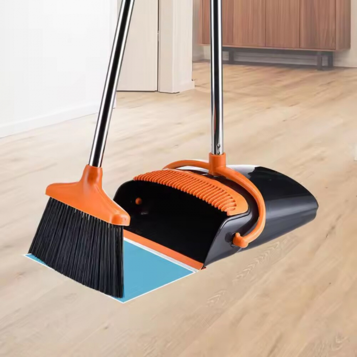 Set de Curățenie: Mătură & Făraș cu Coadă – Design Modern și Depozitare Verticală [3]