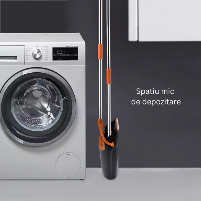 Set de Curățenie: Mătură & Făraș cu Coadă – Design Modern și Depozitare Verticală [5]