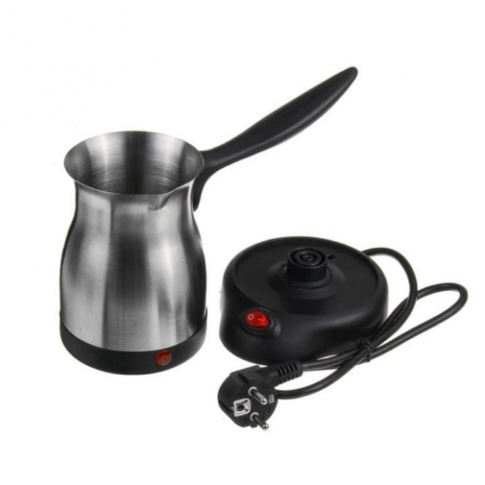 Ibric electric pentru cafea, Putere 800W, Capacitate 500ml, Inox, cafea proaspata pentru dimineti perfecte [2]
