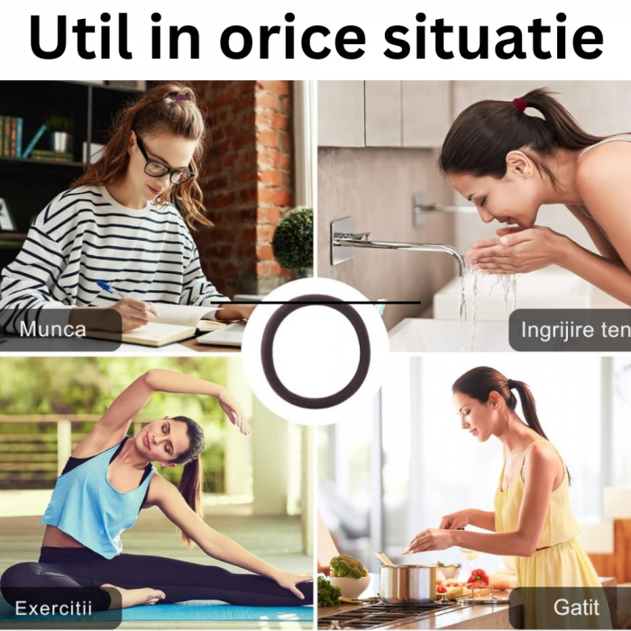 Set de 100 bucati elastice pentru par, multicolore, elasticitate durabila, material rezistent si protejeaza parul de rupere [3]