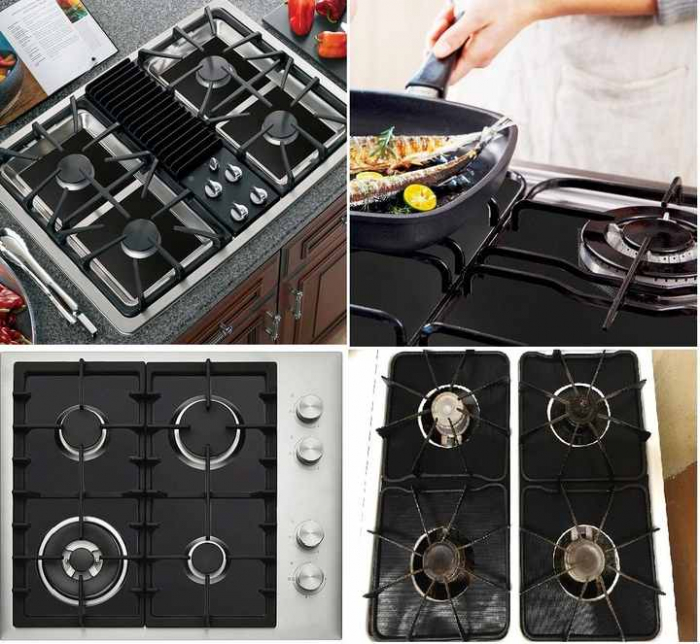 Set de 4 bucati de folie din teflon pentru aragaz si plita, 27x27 cm - Protecție Eficientă, Rezistență la Temperatură Ridicată și Curățare Ușoară pentru o Bucătărie Impecabilă [9]