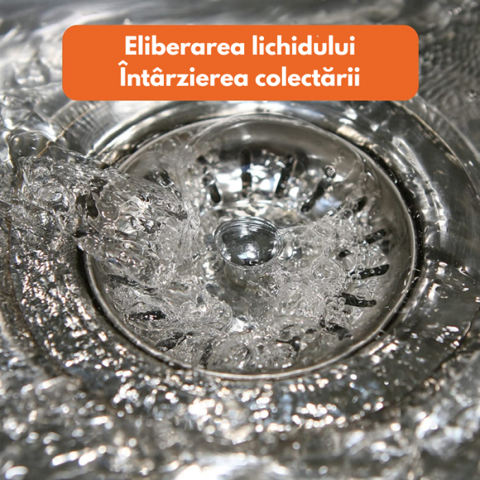 Sita scurgere pentru chiuveta, Dop de inchidere de deseuri, Deodorizare tip Filtru pentru chiuveta, Accesorii de bucatarie, 83mm, 304 Otel inoxidabil, Argintiu [3]