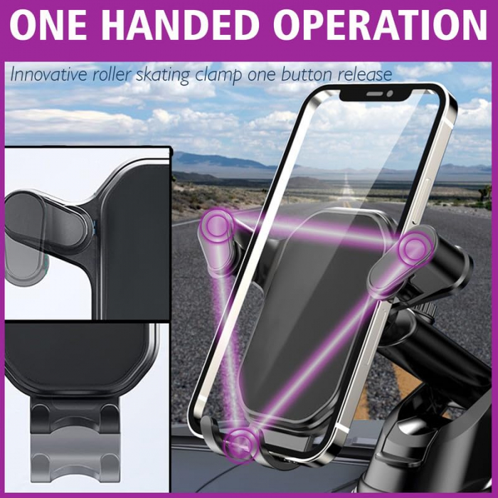 Suport Telefon Auto iTin cu Ventuza – Fixare Puternica, Rotire 360° & Compatibilitate Universala [8]
