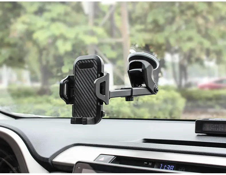 Suport Telefon Auto iTin Pro S4 – Fixare Stabila & Incarcare Micro USB [6]
