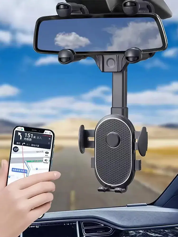 Suport universal pentru oglindă retrovizoare de 360 ​​de grade pentru telefon mobil [2]