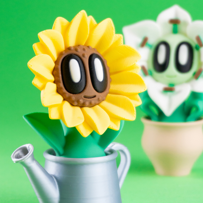 Set Multi Figurine Blob Flower [5]