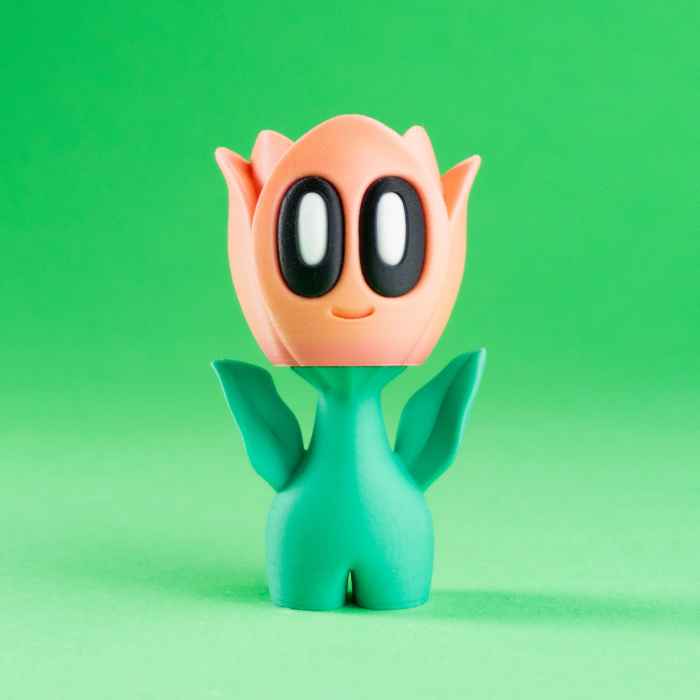 Set Multi Figurine Blob Flower [4]