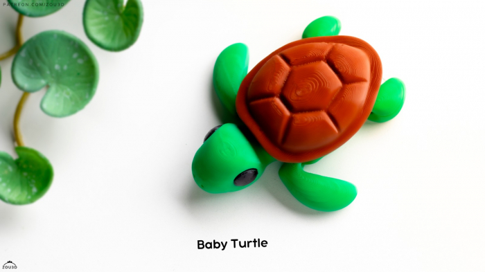 Pookie Baby Turtle Figurina- Breloc [2]