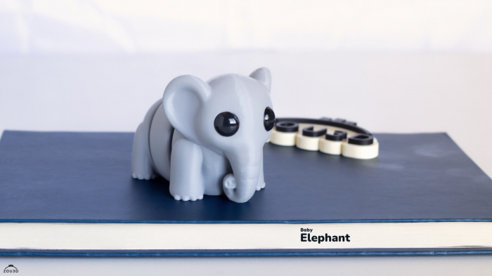 Pookie Baby Elephant Figurina- Breloc [2]