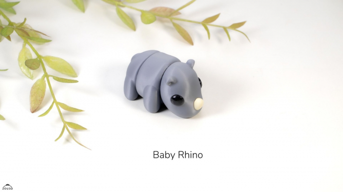 Pookie Baby Rhino Figurina- Breloc [2]
