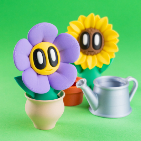 Set Multi Figurine Blob Flower [5]
