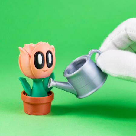 Set Multi Figurine Blob Flower [6]