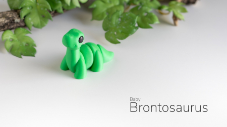 Pookie Baby Brontosaurus Figurina- Breloc [1]
