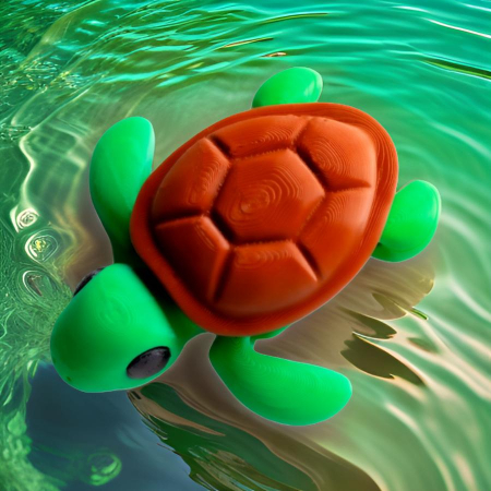 Pookie Baby Turtle Figurina- Breloc [2]