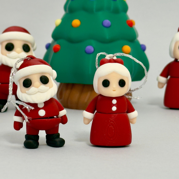 Set ornamente brad Moș și Doamna Crăciun – cadou Crăciun [4]