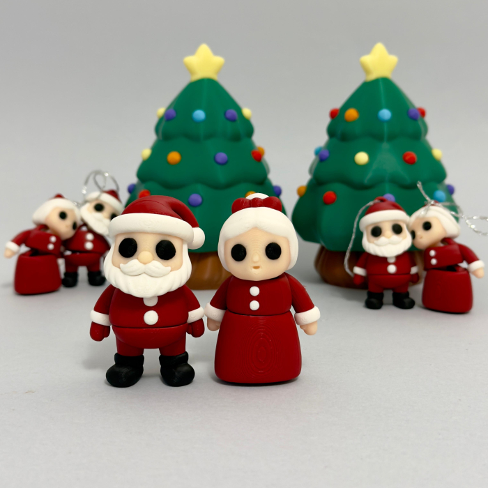 Set ornamente brad Moș și Doamna Crăciun – cadou Crăciun [6]