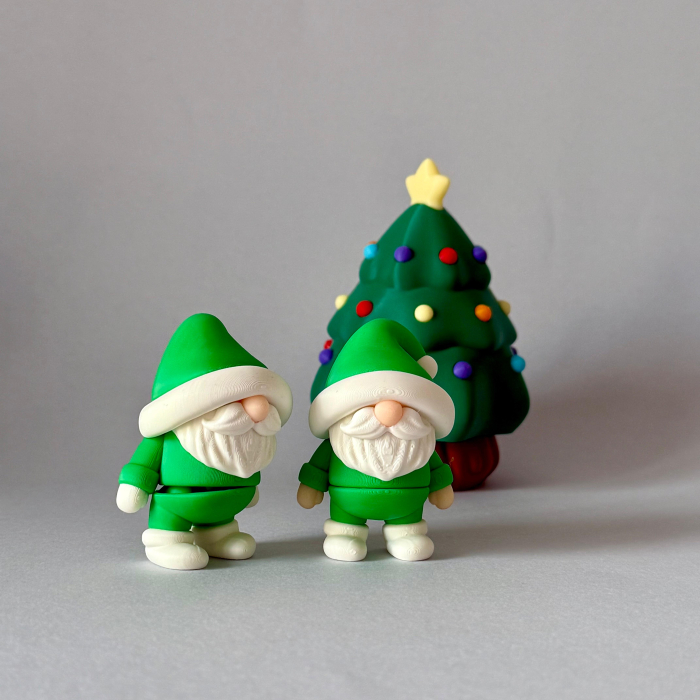 Elf de Crăciun Verde – Figurina Handmade Tiny Layers [3]