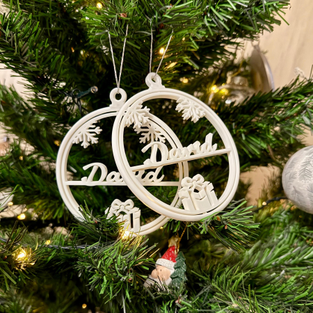 Ornament brad personalizat cu nume [2]