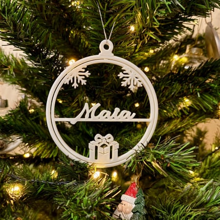 Decor & Organizare - Ornament brad personalizat cu nume